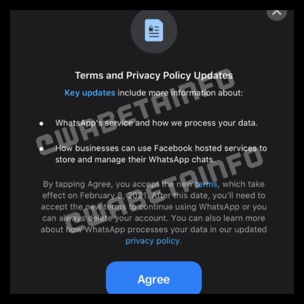 WhatsApp cambiará sus normas en 2021 y tendrás que aceptarlas para poder usarlo