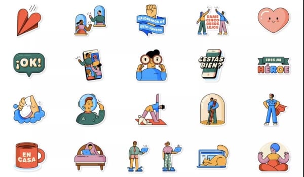 Nuevos stickers OMS WhatsApp 