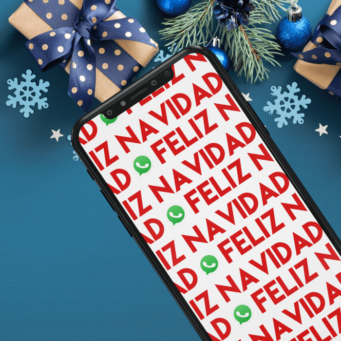 letras rojas en whatsapp