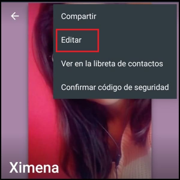WhatsApp contactos amigos 