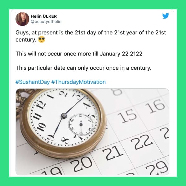 hoy será 21:21 21-21-21 Sólo sucede cada cien años