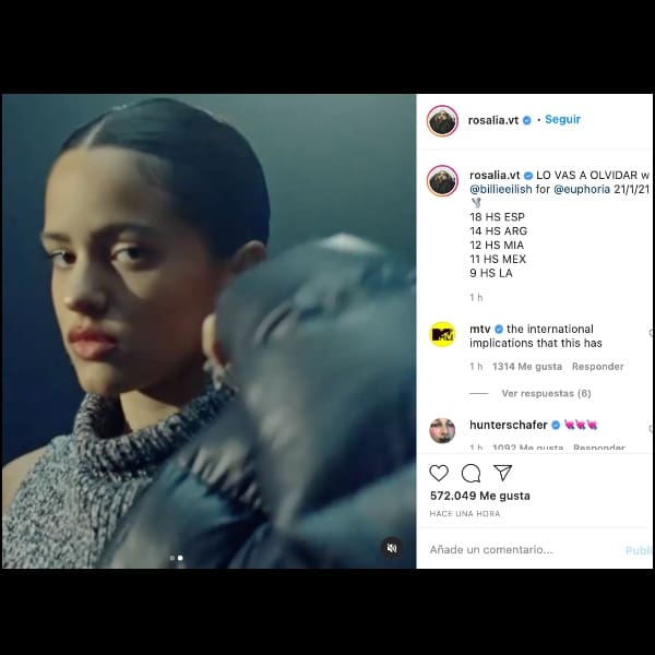 Rosalía y Billie Eilish estrenan canción para la serie Euphoria