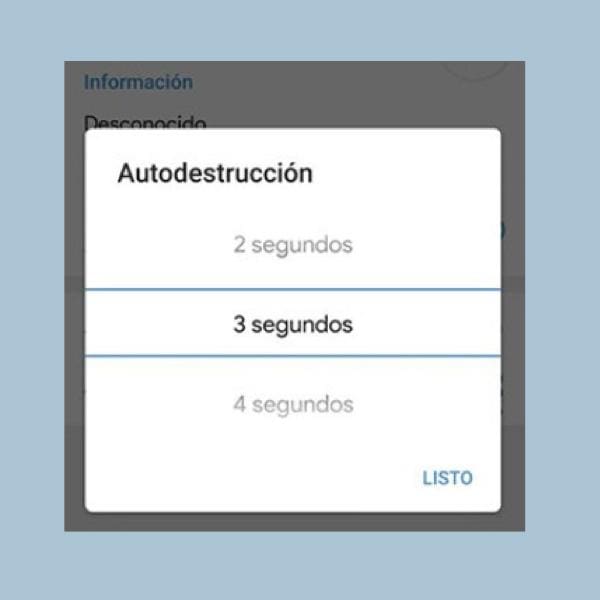 Mensajes que se autodestruyen en Telegram