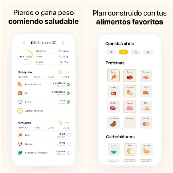 Dietas personalizadas Fitia apps