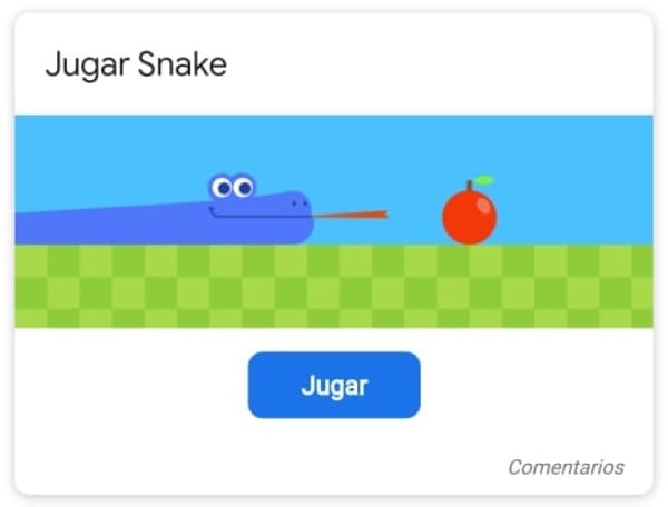 Serpiente juego Google 