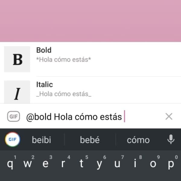 Telegram cómo cambiar el texto 