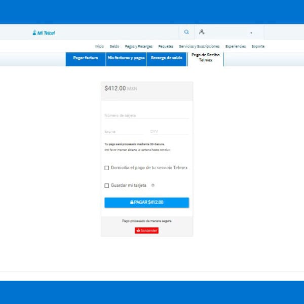 Cómo pagar mi recibo Telmex desde Mi Telcel