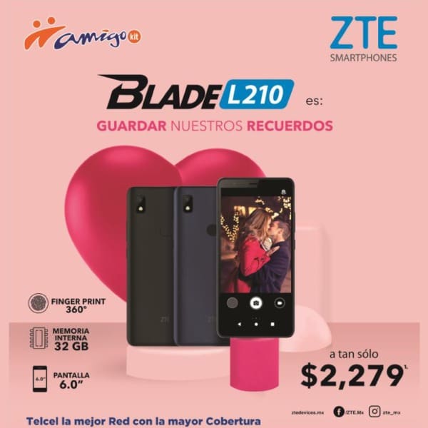 Pero si buscas comodidad y un precio realmente accesible, entonces el Blade L210 fue hecho para ti a un súper precio de tan sólo $2,279. 