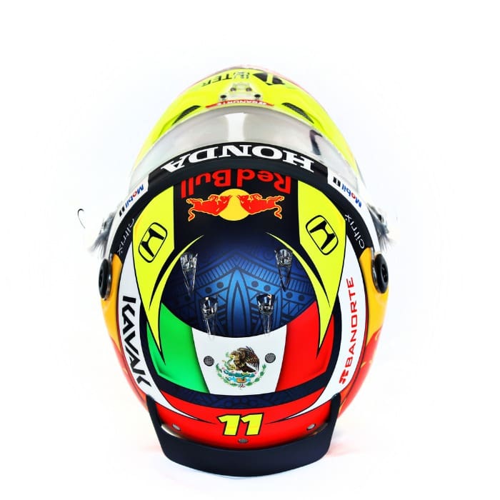 Casco Checo Pérez Red Bull Racing diseño 