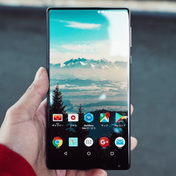 Teléfono Android menú pantalla principal 