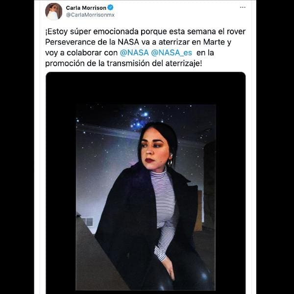 Carla Morrison participará con la NASA en esta misión a Marte