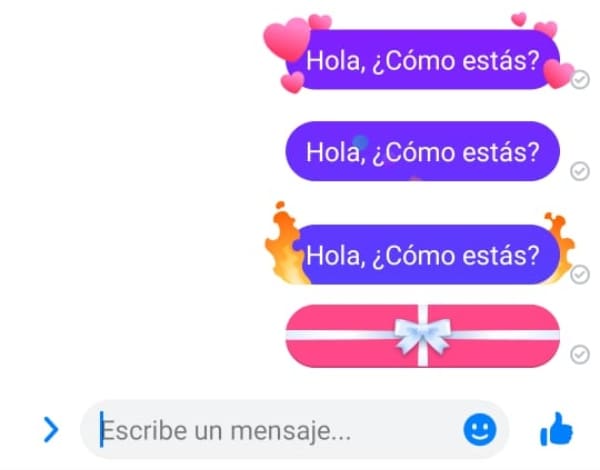 Mensajes animados Messenger 