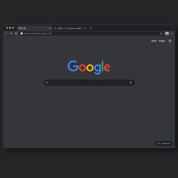 página google modo oscuro 