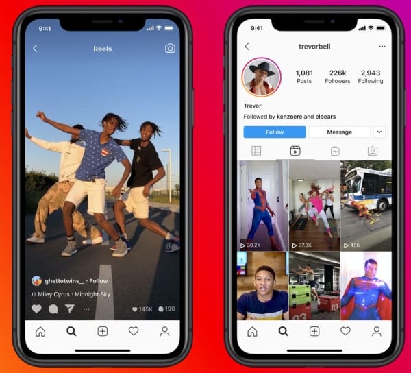 Instagram Reels prohibirá videos de TikTok