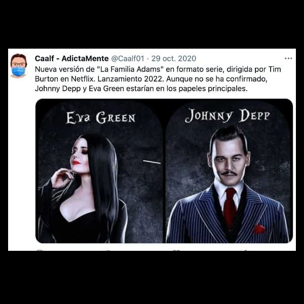 detalles de la serie de Merlina Addams dirigida por Tim Burton