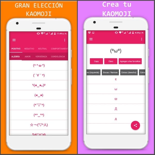 Kaomoji emojis japoneses 