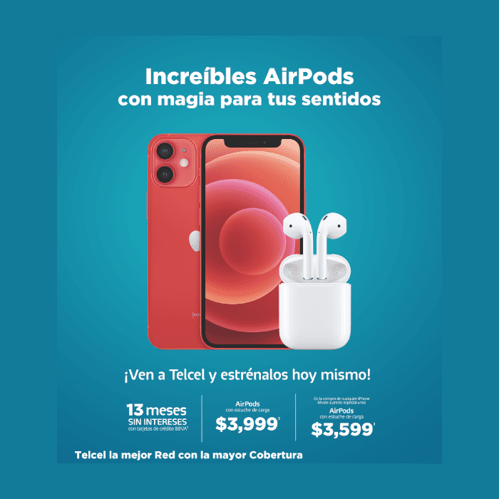 Estrena unos AirPods con estas increíbles promociones de Telcel