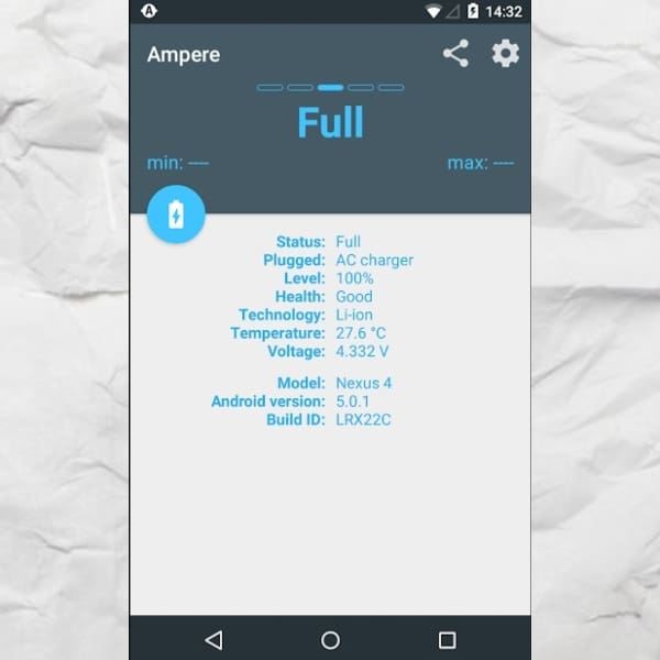 Ampere aplicación Google Play 
