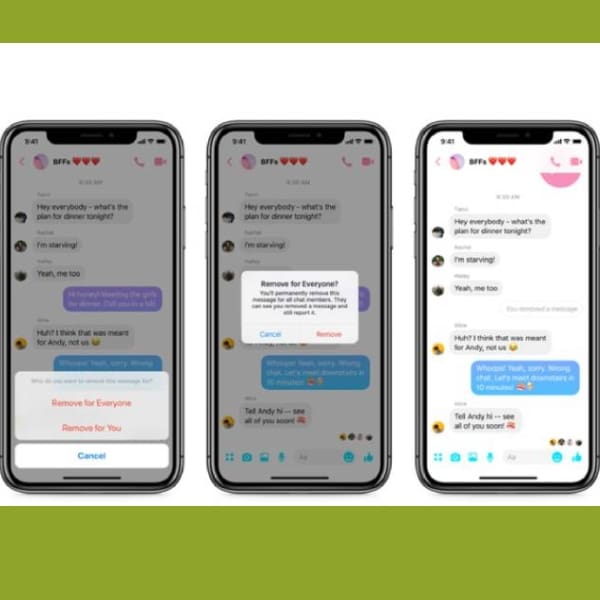 anular mensaje en facebook messenger