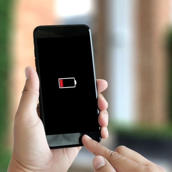 Batería baja teléfono iPhone 