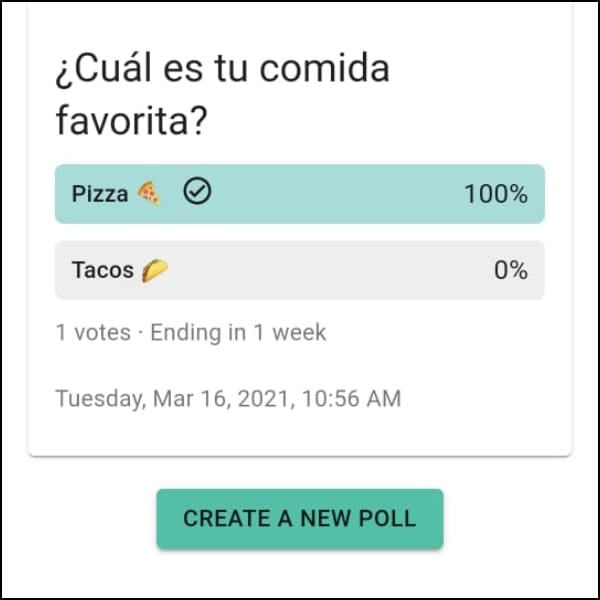 Encuestas WhatsApp resultados 