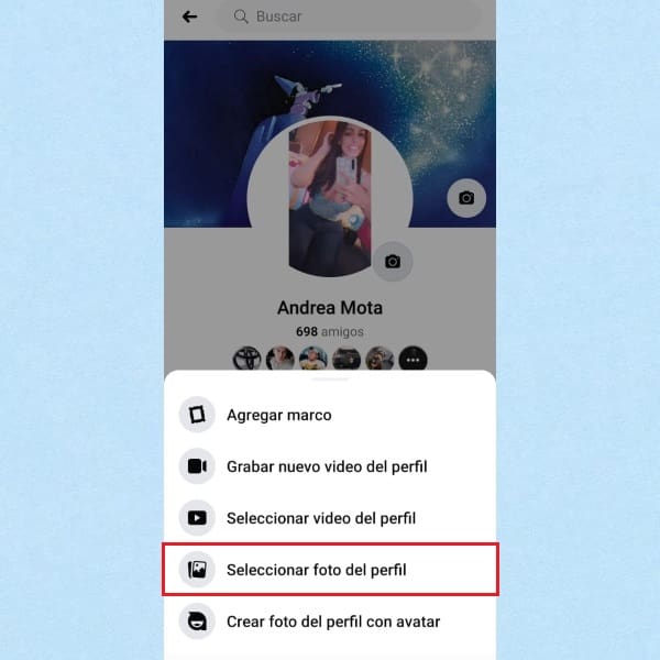 Foto de perfil Facebook agregar una nueva foto 