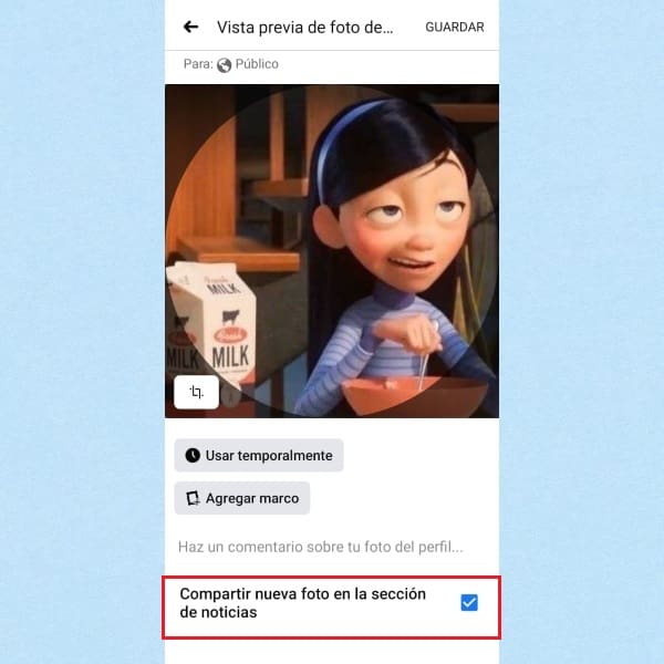 Foto de perfil Facebook 