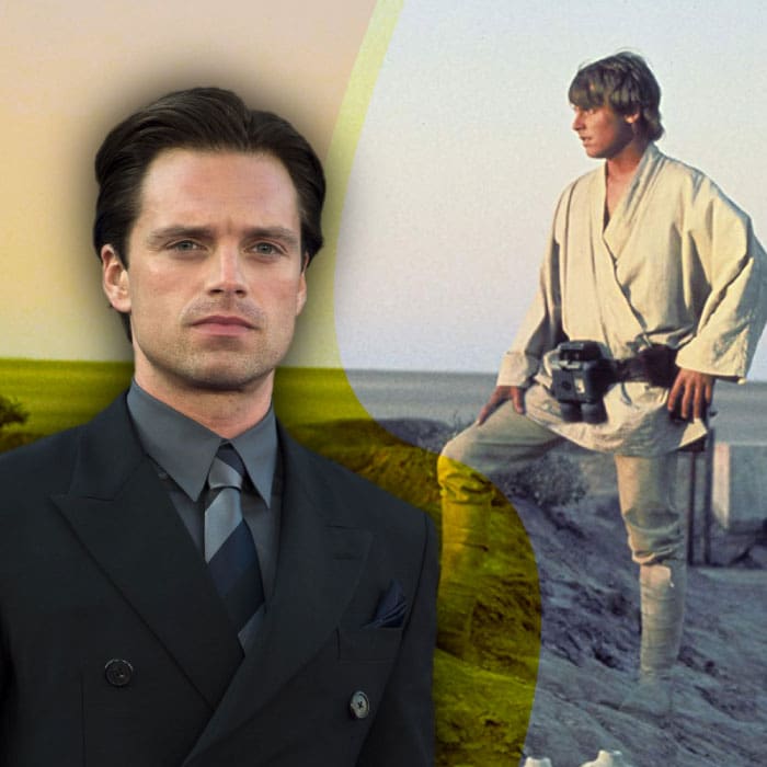 Sebastian Stan parecido Mark Hamill Luke Skywalker