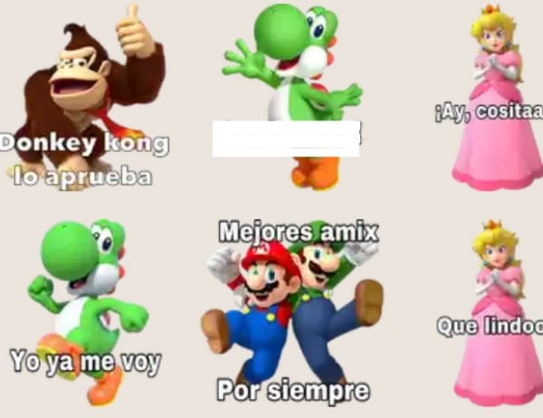 stickers de mario bros