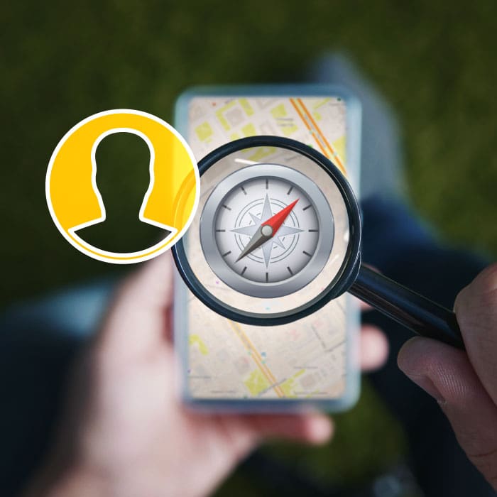 Personas cerca Telegram función botón