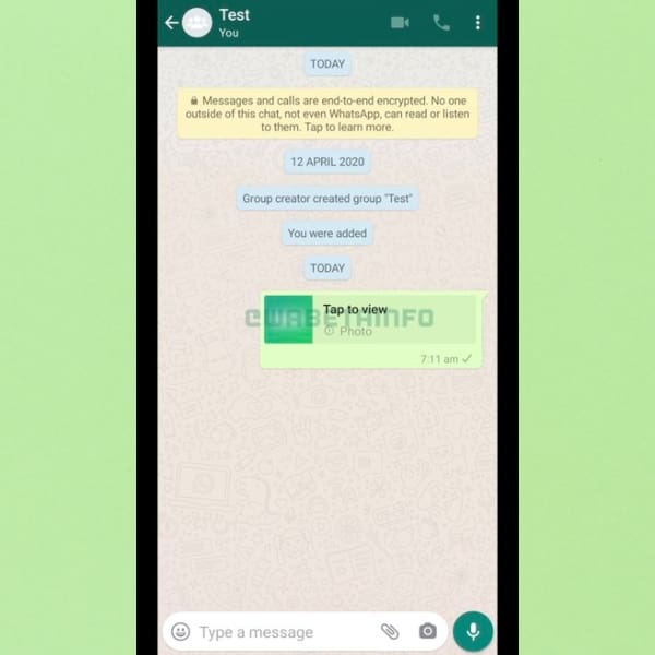 cómo lucirán las imágenes que se autodestruyen de WhatsApp 