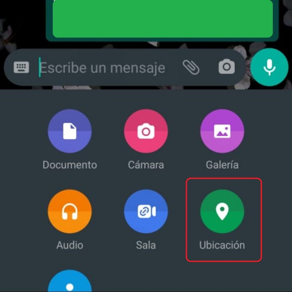 Cómo compartir tu ubicación desde WhatsApp chat 