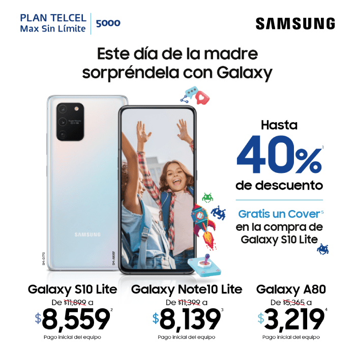 Este Día de las Madres sorpréndela con un Galaxy con hatsa 40% de descuento