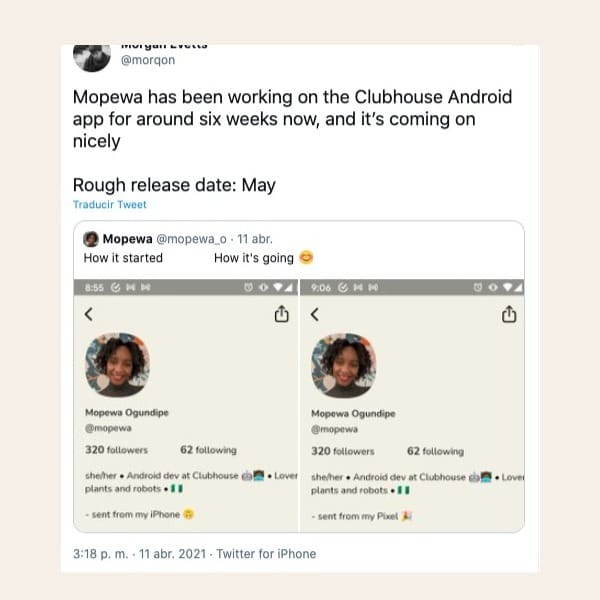 cuándo es el lanzamiento de Clubhouse para Android