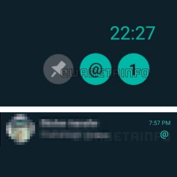 menciones en grupos de whatsapp