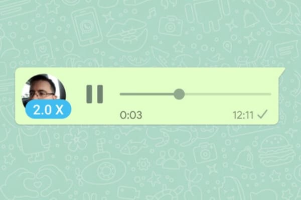 1X 2X qué significa en WhatsApp audios 