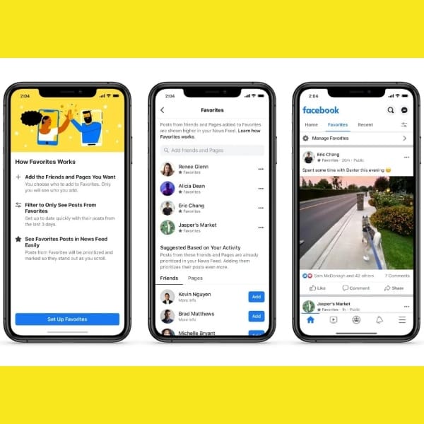 facebook te permitirá seleccionar lo que ves en el feed de tu perfil