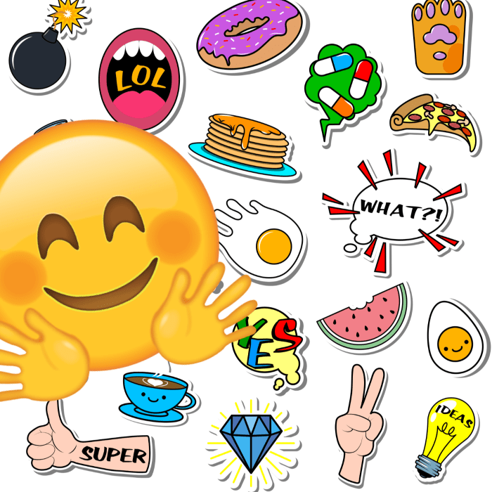 Emoji feliz, pack de stickers WhatsApp