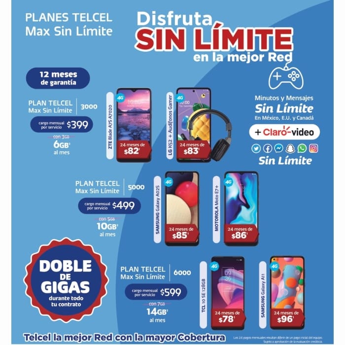 planes telcel platino