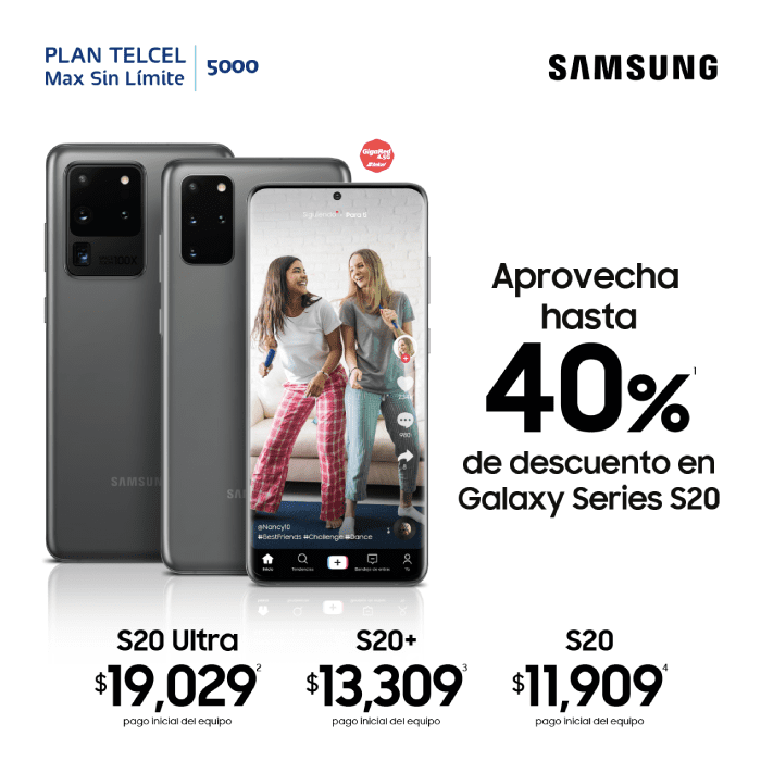 promocion Samsung Galaxy s20