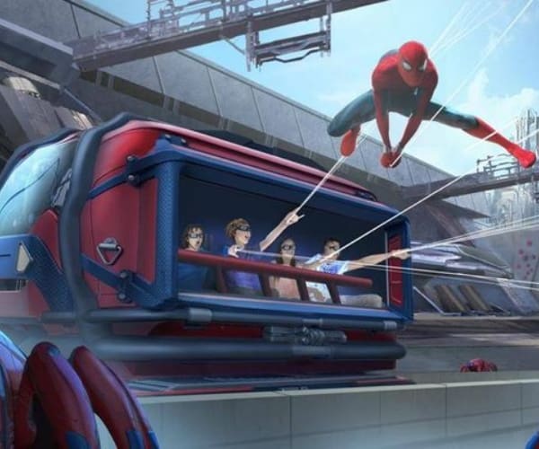 Spider-Man atracción parque temático 