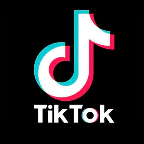TikTok logo oficial fondo negro 