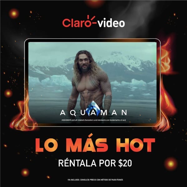 Aquaman disponible para rentar en el Hot Sale 