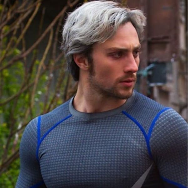 Aaron Taylor-Johnson en su papel como Quicksilver, quien ahora será Kraven el Cazador- Blog HolaTelcel 