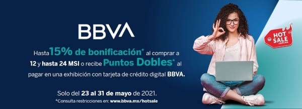 BBVA Bancomer promoción Telcel hot sale 