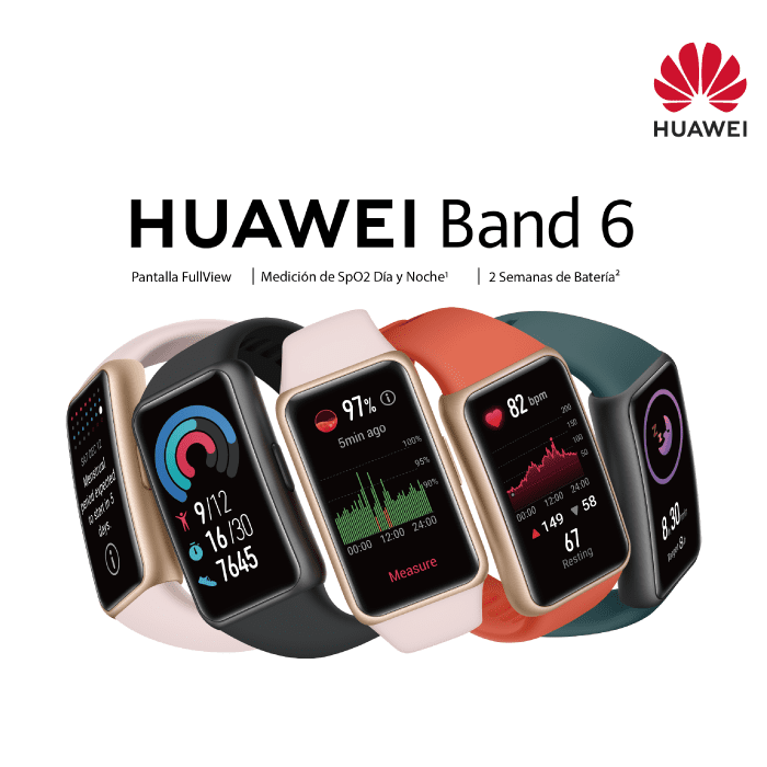 Huawei Band 6, pantalla FullViwe, dos semanas de batería