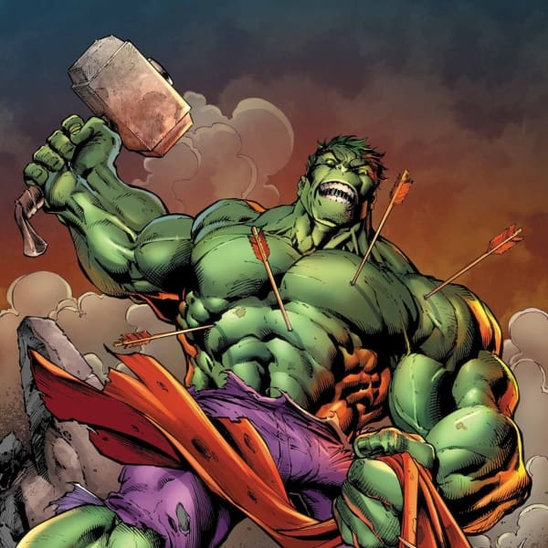 Hulk malo, martillo, cómics Marvel 