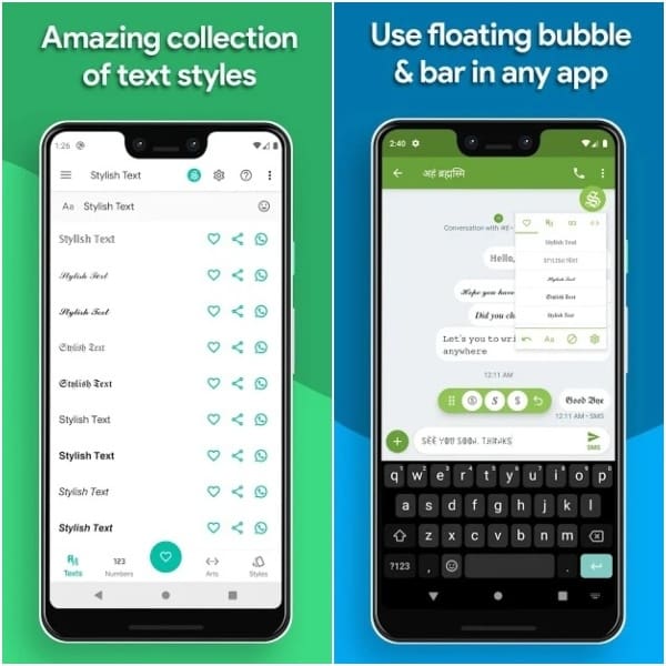 Stylish Text para cambiar el tipo de letra en WhatsApp 
