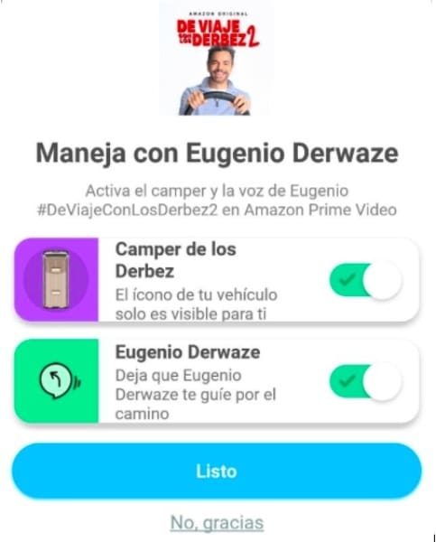 Maneja con Eugenio Derbez en Waze 