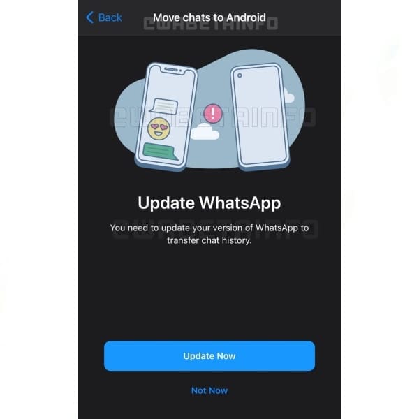 Historial de Chats, fotos WABetaInfo